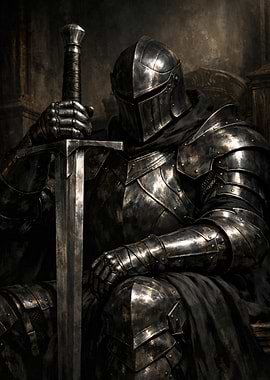 Knight in Armor with Sword