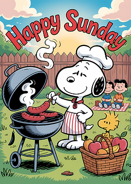 Snoopy's Happy Sunday BBQ