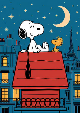 Snoopy and Woodstock in Paris