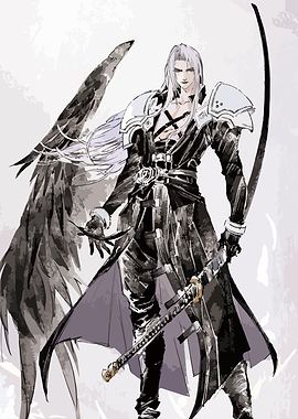 Final Fantasy Sephiroth with Wing and Masamune