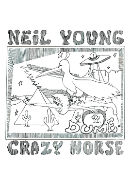Neil Young Crazy Horse Doodle Art
