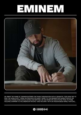 Eminem Portrait Writing