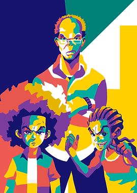 The Boondocks characters in pop art