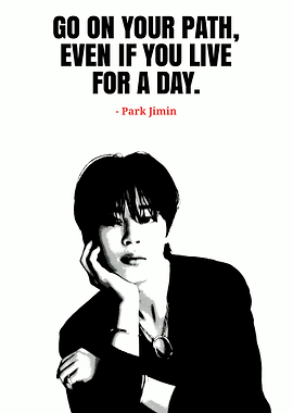 Park Jimin Quote Art