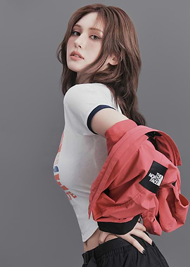 Woman in The North Face Jacket