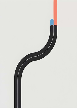 Minimalist Abstract Lines Art