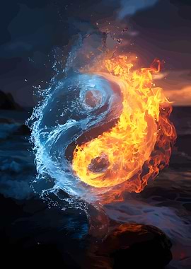 Yin Yang Fire and Water