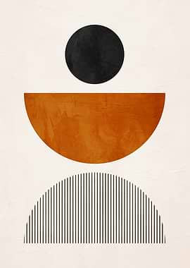 Abstract Geometric Shapes Art Print