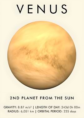 Venus Planet Poster