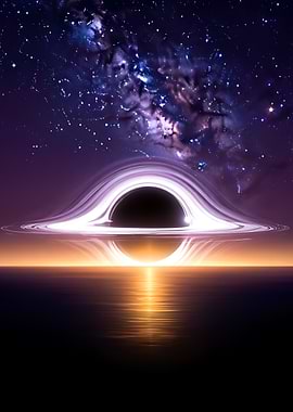 Black Hole Over Reflective Surface