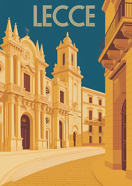 Lecce, Italy Travel Poster