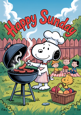 Snoopy's Happy Sunday BBQ