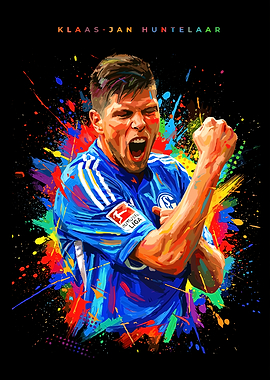 Klaas-Jan Huntelaar Soccer Player Art