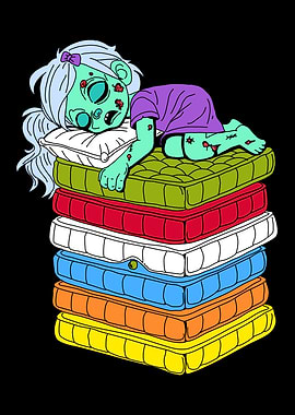 Sleeping Zombie Princess and the Pea