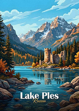 Lake Ples Russia Landscape