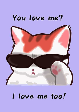 Cool Cat with Sunglasses