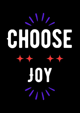 Choose Joy Text Art
