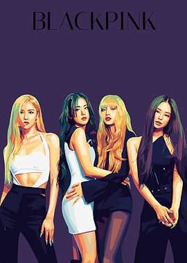 Blackpink stylized portrait