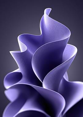 Abstract Purple Swirls on Dark Background