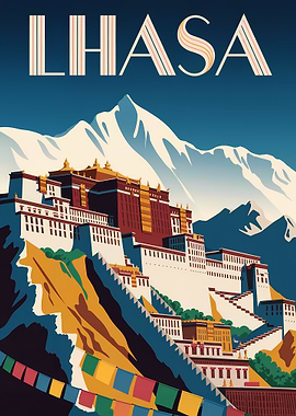 Lhasa Travel Poster