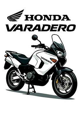Honda Varadero Motorcycle Illustration