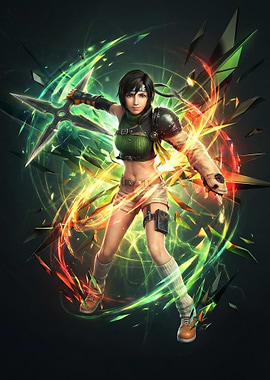 Yuffie in Action Pose
