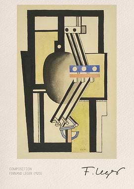 Fernand Léger Composition (1920) Abstract Art
