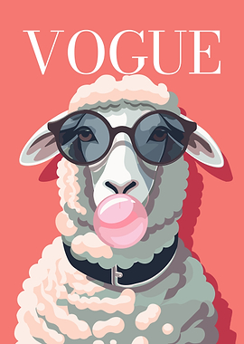Vogue Sheep with Bubble Gum