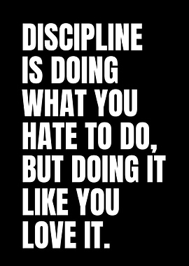 Motivational Discipline Quote