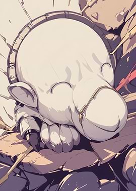 Sleeping Robot Character Illustration