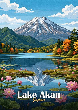 Lake Akan, Japan Landscape