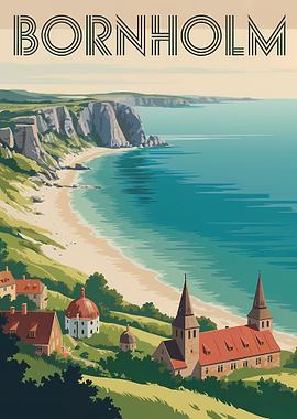 Bornholm Travel Poster