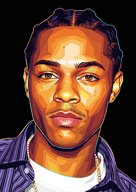 Bow Wow Portrait Digital Art