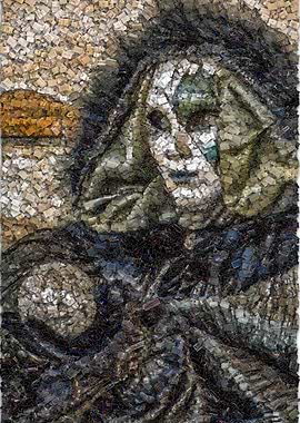 Masquerade Elegance Venice Carnival - Freeform Photographic Mosaic