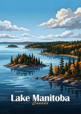 Lake Manitoba Canada Landscape Art