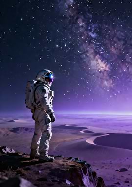 Astronaut on Edge of the Cosmos