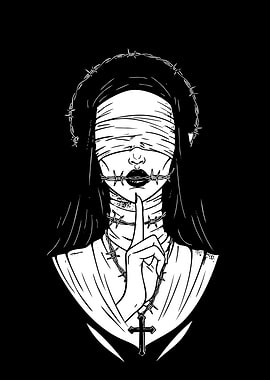 Barbed Wire Nun Shhh