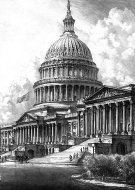 United States Capitol Building Artwork