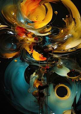 Abstract Swirls of Color