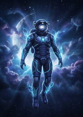Cosmic Astronaut in Space