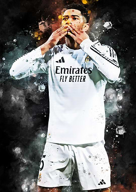 Jude Bellingham Player in White Uniform