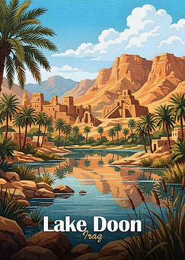 Lake Doon, Iraq Landscape Art