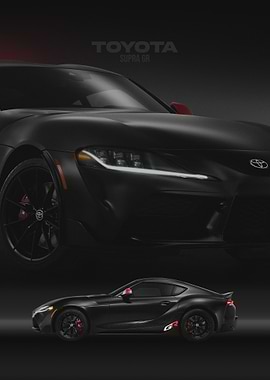 Toyota Supra GR Black Car