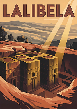 Lalibela, Ethiopia Travel Poster