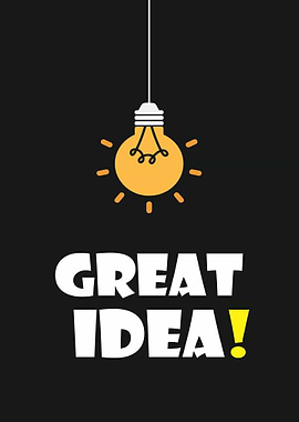 Great Idea Lightbulb Illustration