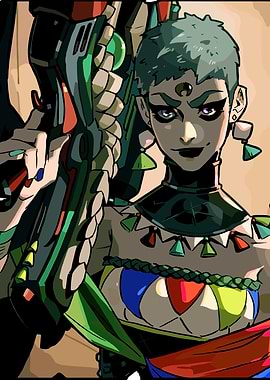 Hades Video Game Character Portrait