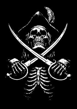 Pirate Skull with Crossed Swords