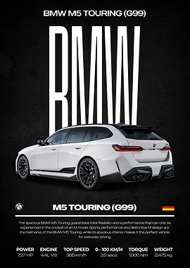 BMW M5 Touring (G99) Poster