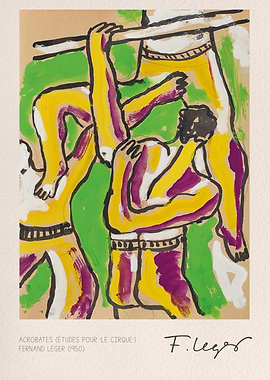 Acrobates (Études Pour Le Cirque) by Léger