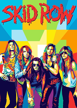 Skid Row Band Pop Art